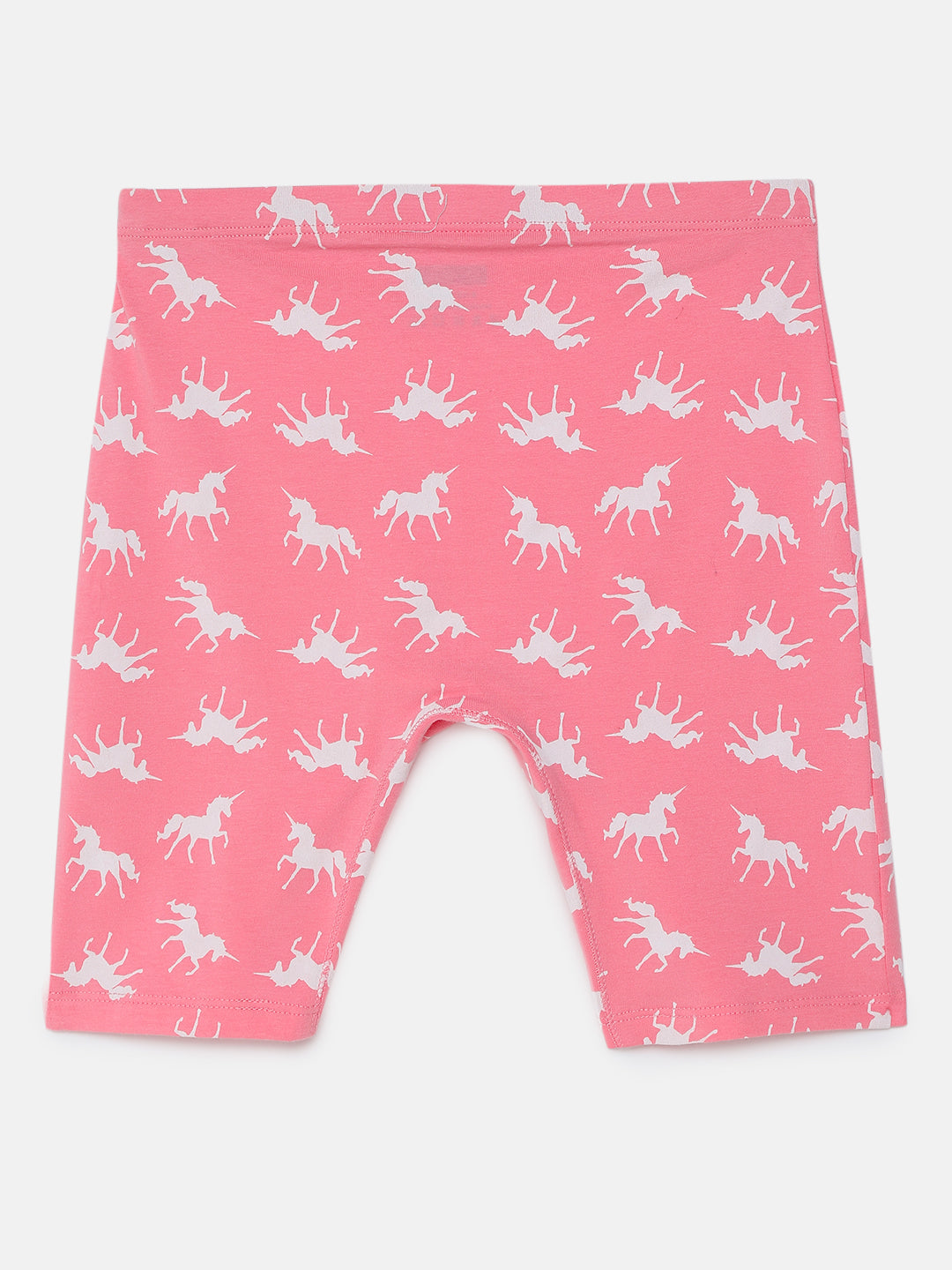 GIRLS INNERSHORTS, PINK AOP/AQUA BLUE