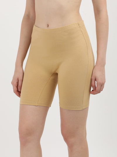 WOMENS INNERSHORTS, PEACH/BLACK