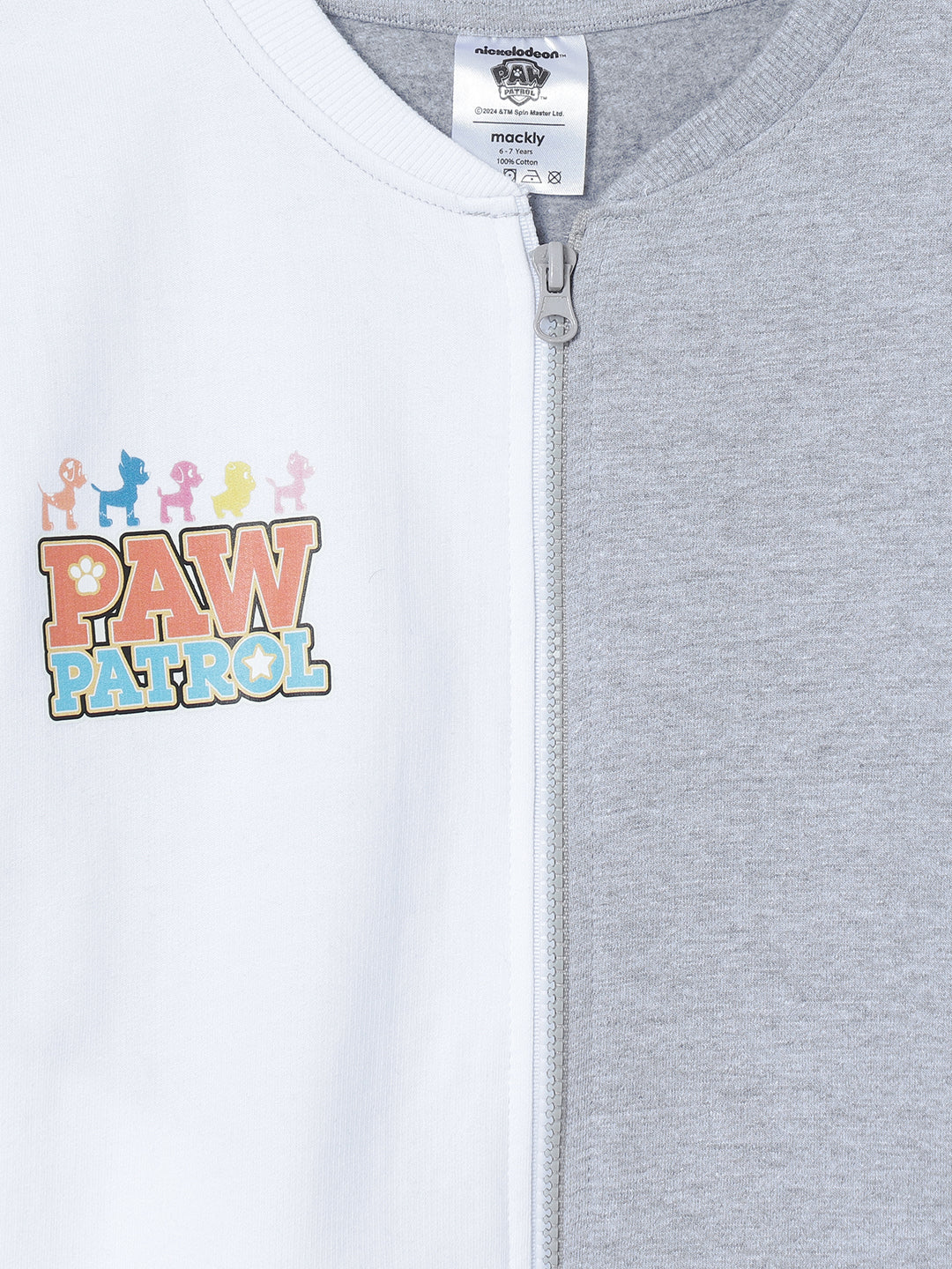 KIDS PAW PATROL PRINTED SWEATSHIRT, GREY MELLANGE