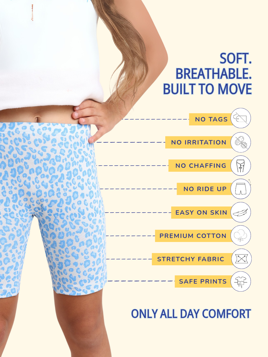 GIRLS INNERSHORTS, UNICORN PRINCESS/UNICORN DREAMS