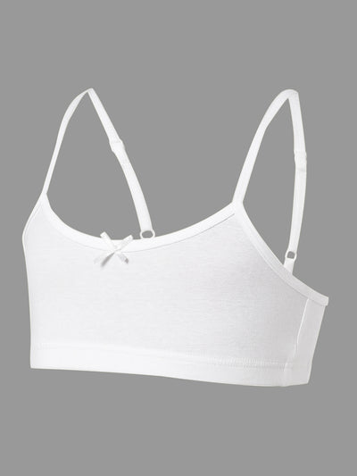 Girls Trainer Bra, White