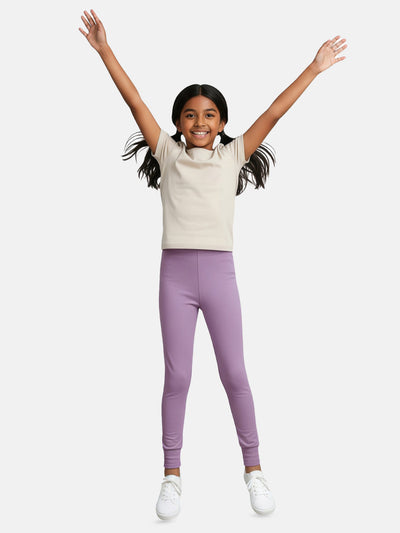 Girls Cotton Leggings - Pack of 2