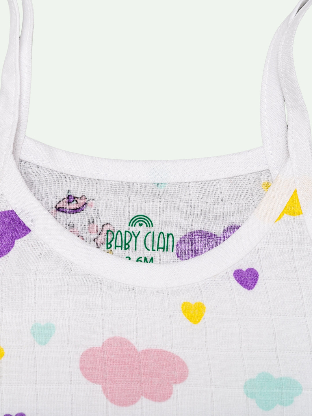 Babyclan Muslin Knotted Jabla Top - Printed (Pack of 5)