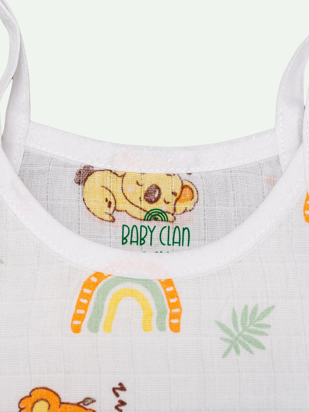 Babyclan Muslin Knotted Jabla Top - Printed (Pack of 5)