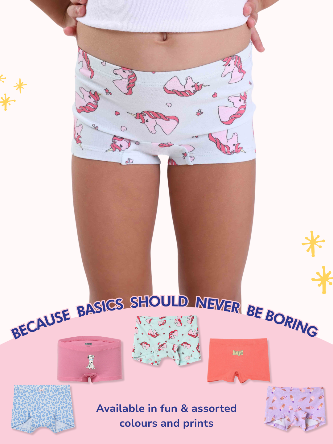 Mackly Girls Boxers - Pack of 3