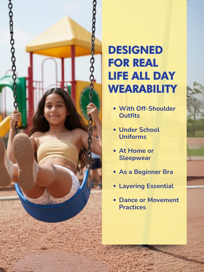 GIRLS TUBE BRA, WHITE/BEIGE - PACK OF 2