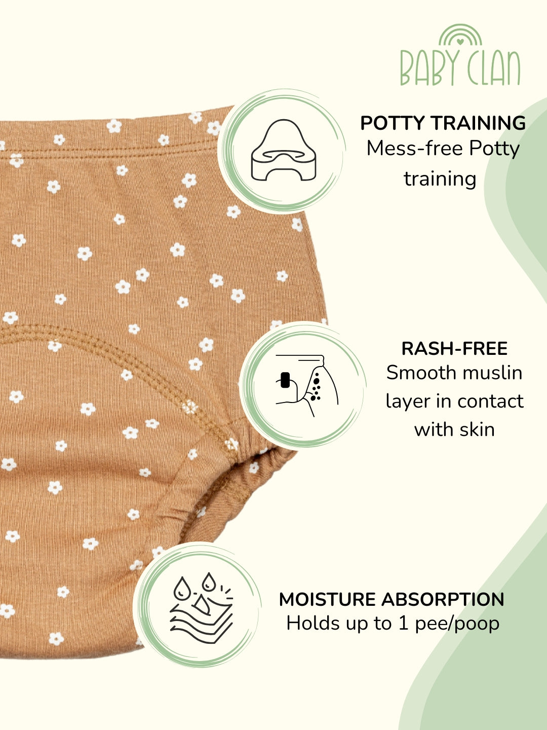 Babyclan Potty Training Pants - Blossom