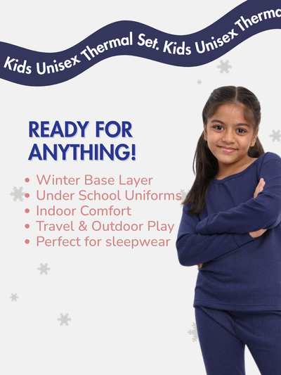 Kids Unisex Thermal Set - Pink