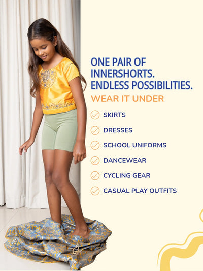 Girls Innershorts, Pack of 6