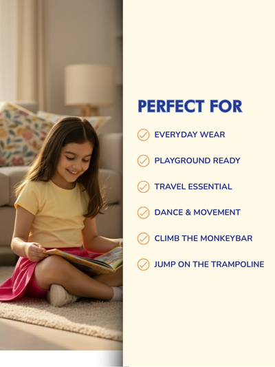 Girls Everyday Skirt | 3-in-1 Skirt with Built-in Shorts & Gusset