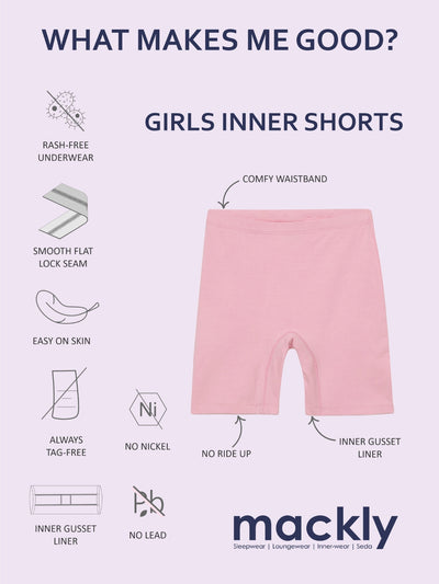 GIRLS INNERSHORTS, PACK OF 4