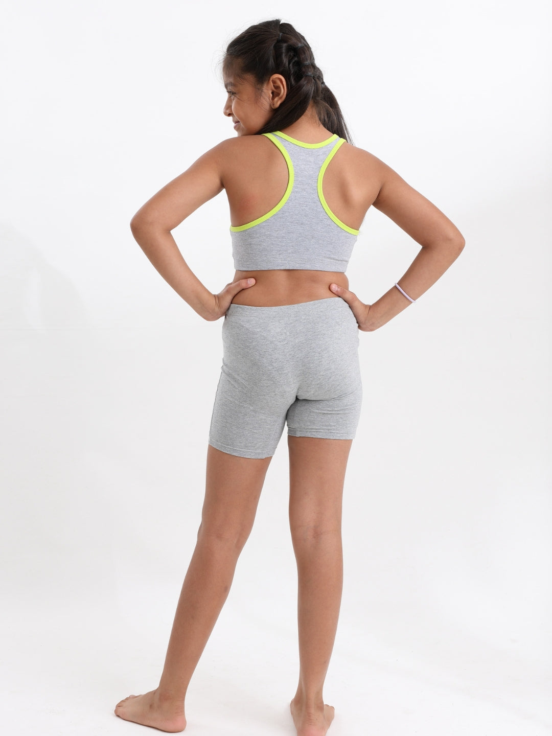 Girls Racer Back Trainer Bra with Innershorts combo set