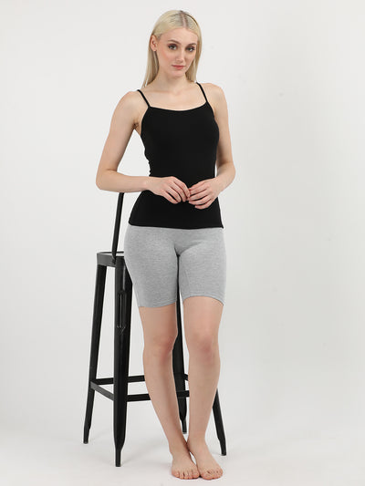 WOMENS INNERSHORTS, ESPRESSO SHOT/GREY MELLANGE