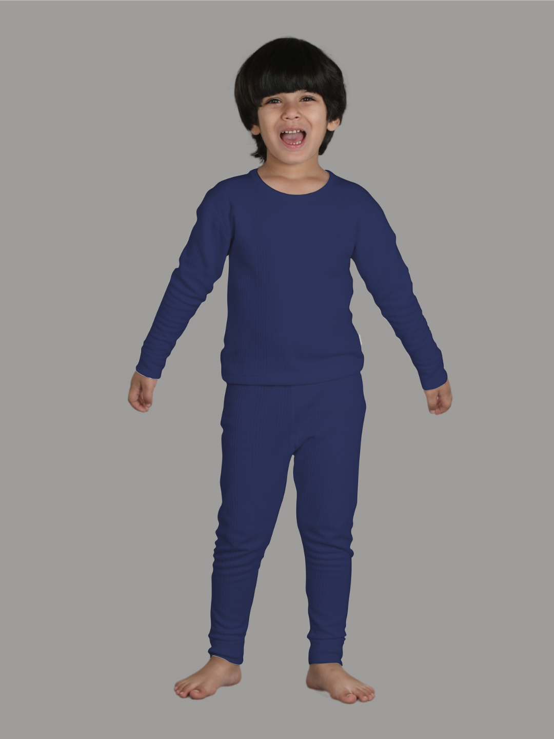 Kids Unisex Thermal Set - Navy Blue