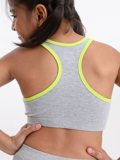 Girls Racer Back Trainer Bra with Innershorts combo set