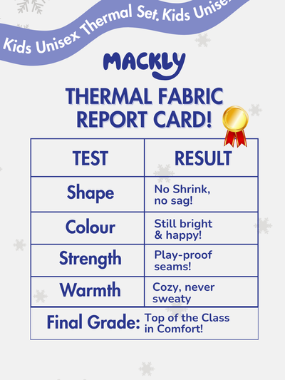 Kids Unisex Thermal Set - Navy Blue