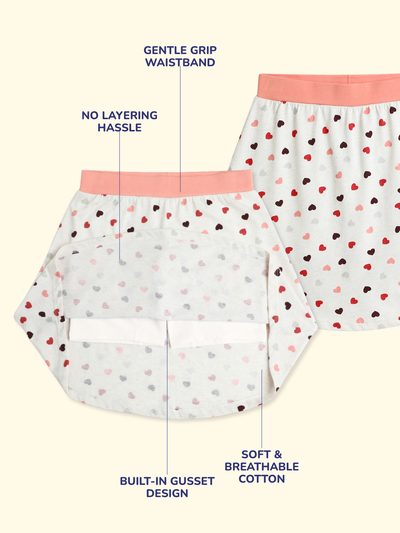 Girls Everyday Skirt | 3-in-1 Skirt with Built-in Shorts & Gusset