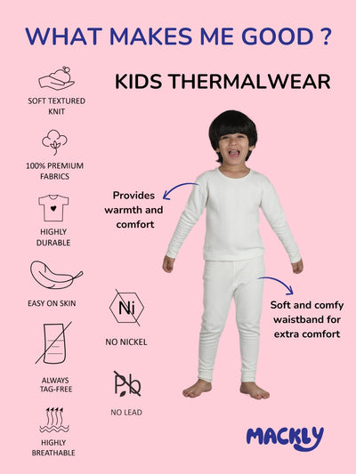 Kids Unisex Thermal Set - Grey