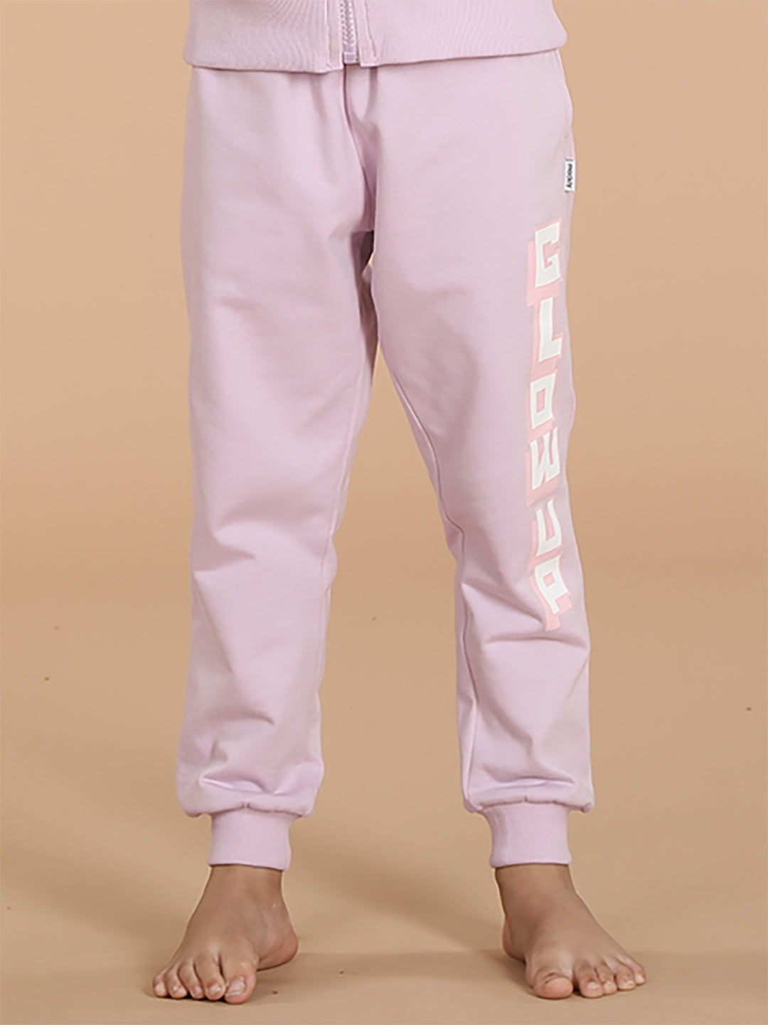 Girls Printed Joggers with pocket
