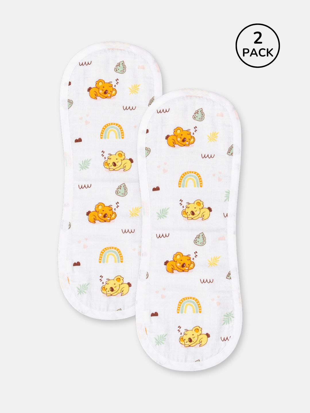 Babyclan Muslin Burp Cloth – Pack of 2 | Soft, Absorbent & Gentle for Newborns