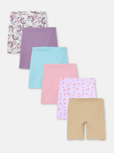 Girls Innershorts, Pack of 6