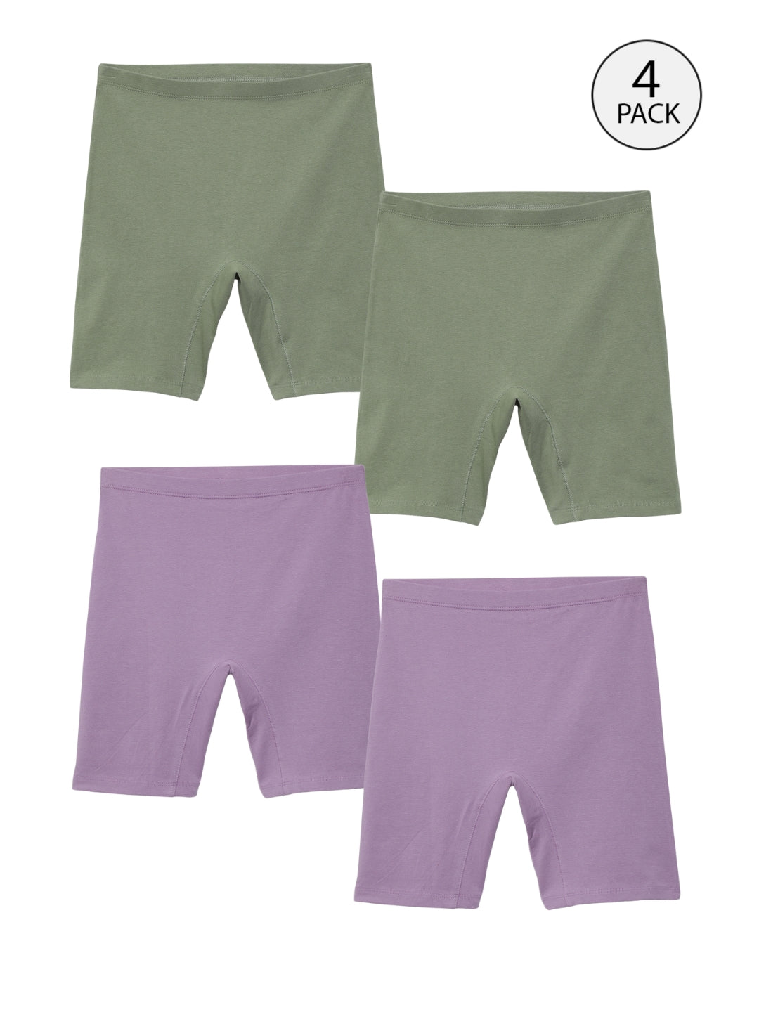 GIRLS INNERSHORTS, OLIVE GREEN/LAVENDER