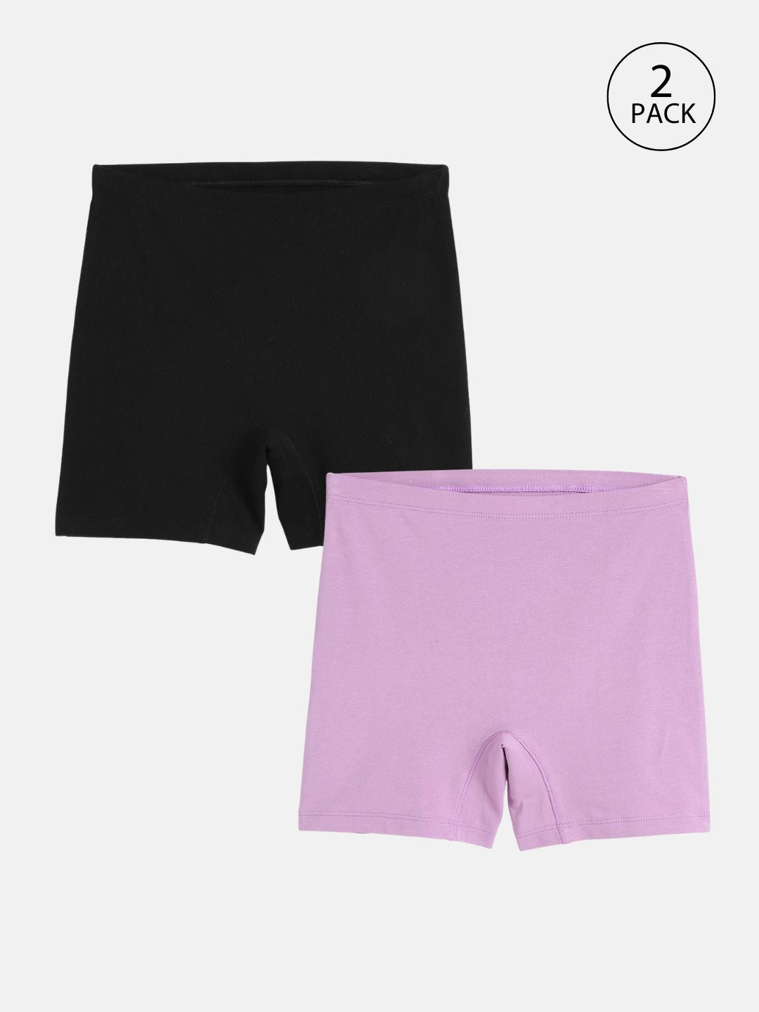 Girls Mini Innershorts – Black & Lavender