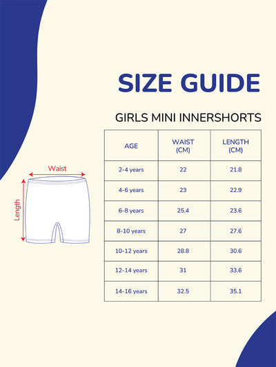 Girls Mini Innershorts – Grey & Lavender