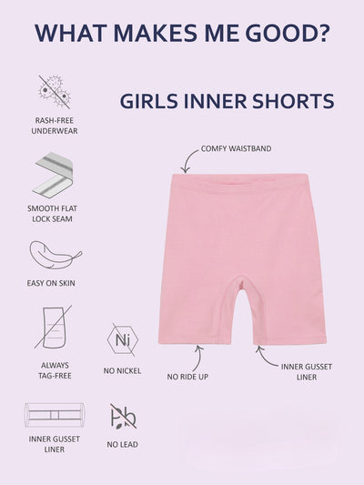 GIRLS INNERSHORTS, PACK OF 4