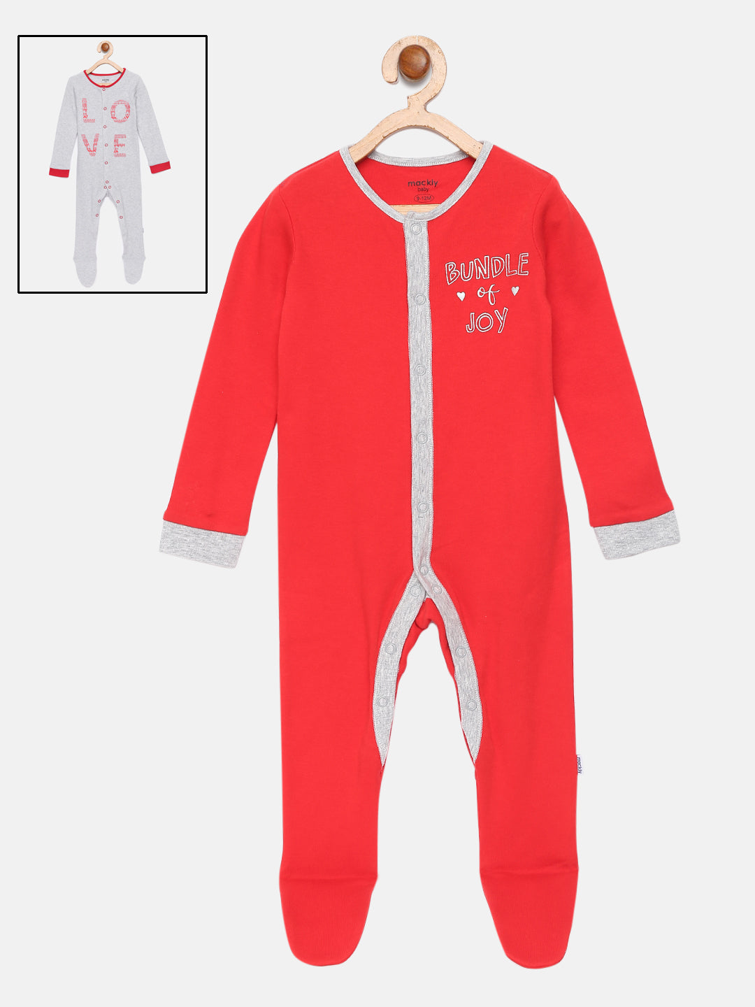 Bundle Of Joy Printed Sleepsuit - Pack of 2