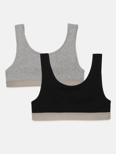 grey /black training bra