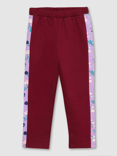 Girls Pant with Side Aop Detail