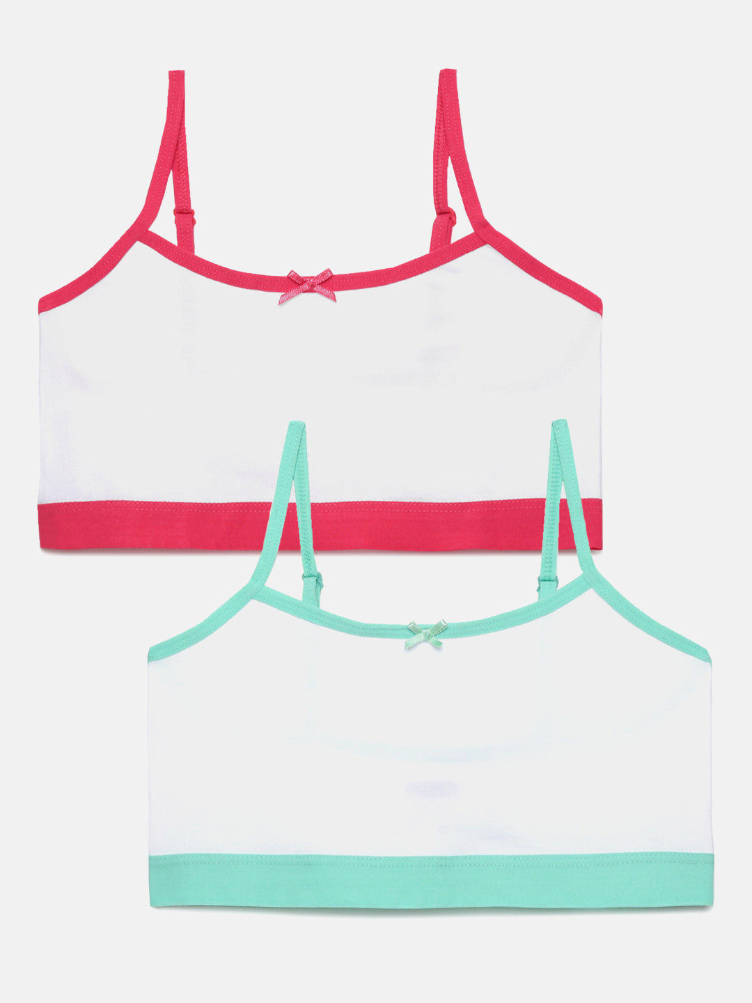 White Trainer Bra with Red/Blue Border