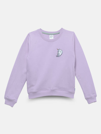 Girls Unicorn Crewneck Sweatshirt
