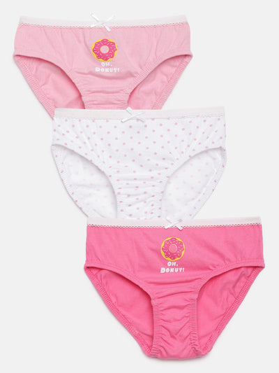 pink and white Kid's Brief for Girls.