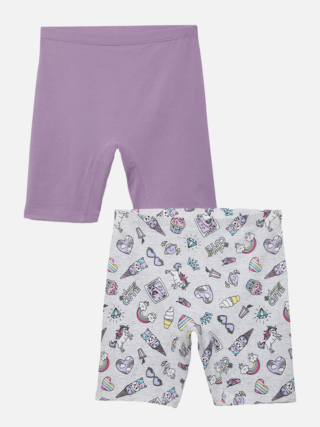 GIRLS INNERSHORTS, LAVENDER/SCOOPS ON THE GO