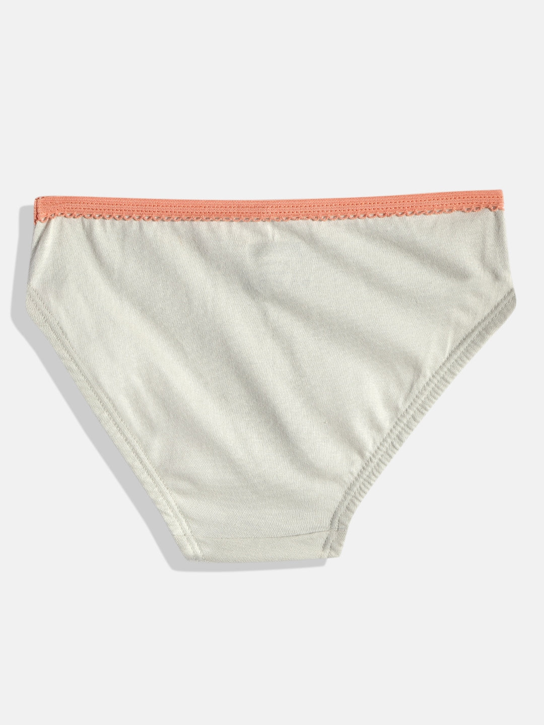 Buy Cat Printed Kid's Brief for Girls white.