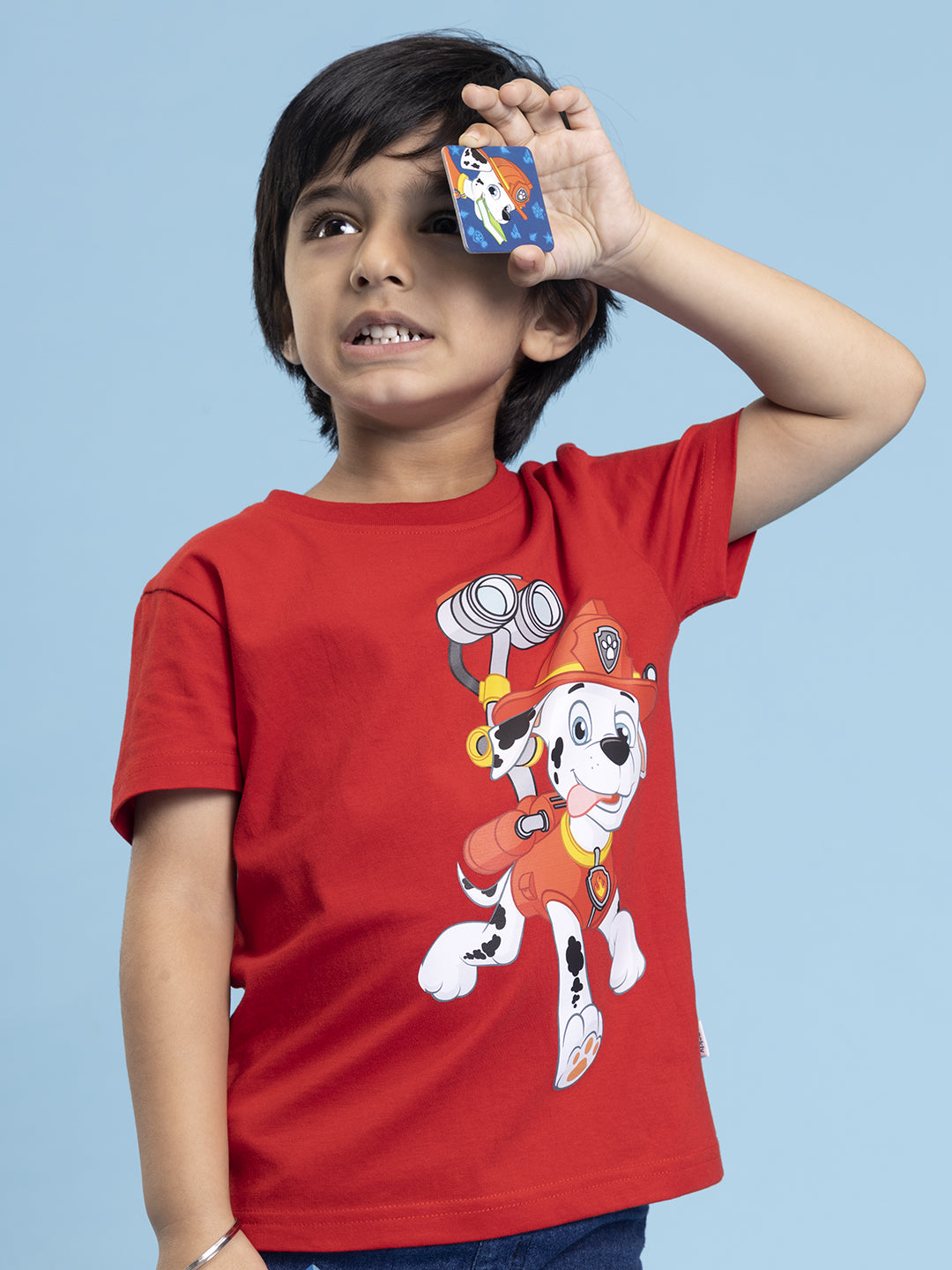 Boys Paw Patrol Printed Cotton T-shirt