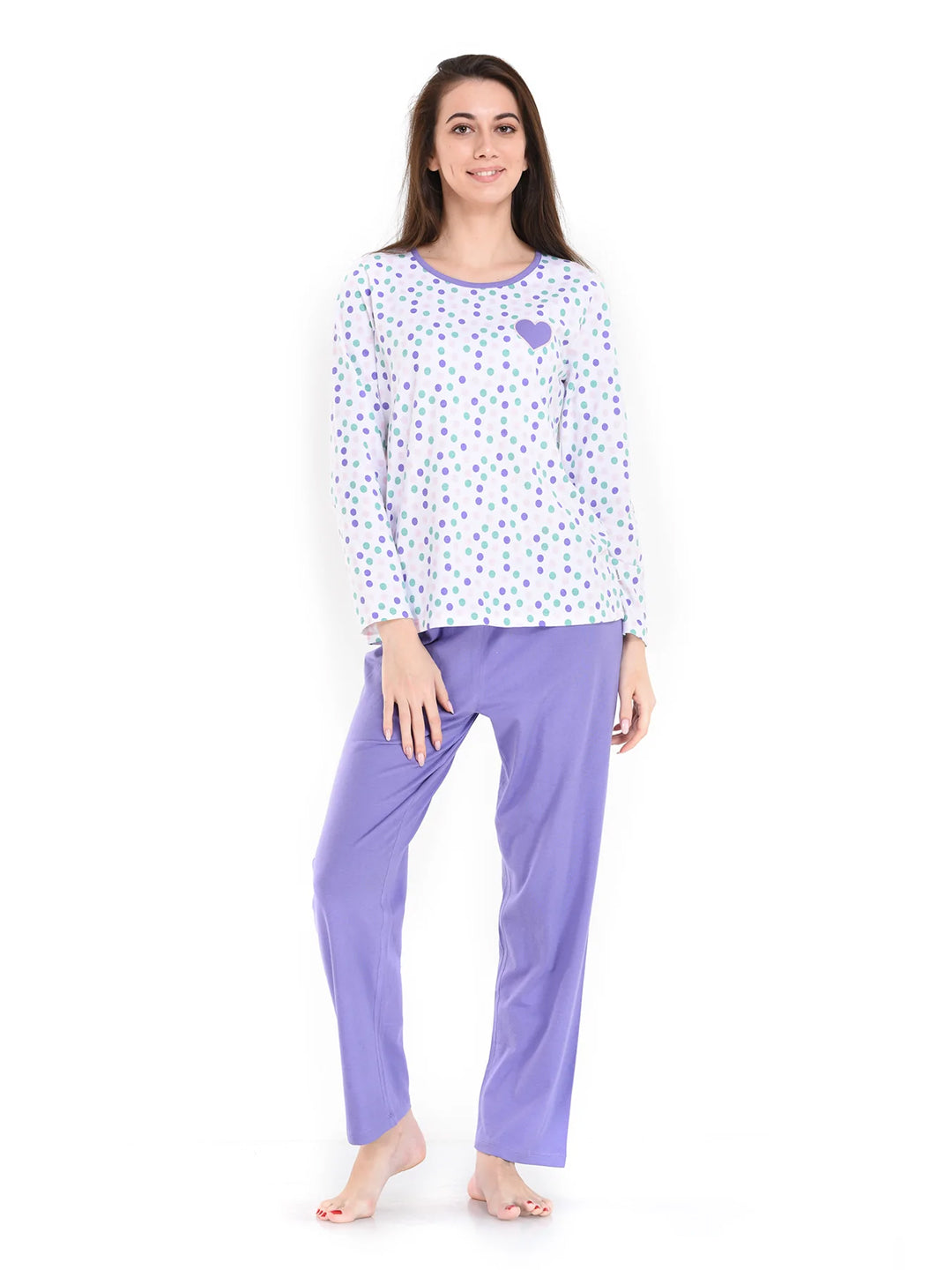 Purple Dot pajamas
