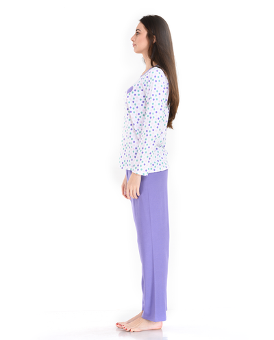 Purple Dot pajamas